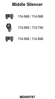 Centre Muffler (MD000787)