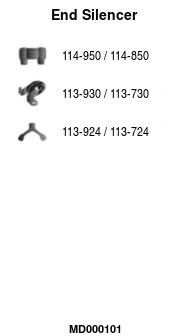 Rear Muffler (MD000101)