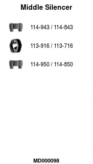 Centre Muffler (MD000098)