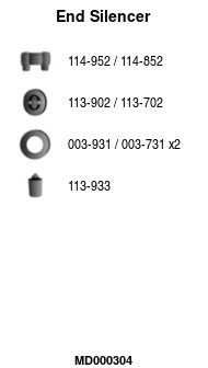 Rear Muffler (MD000304)