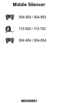 Centre Muffler (MD000881)