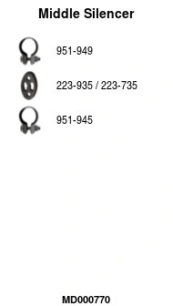 Centre Muffler (MD000770)