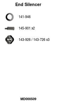 Rear Muffler (MD000509)