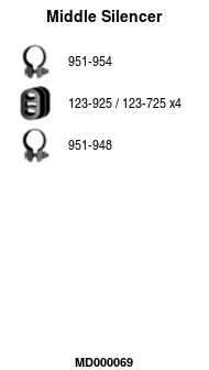 Centre Muffler (MD000069)