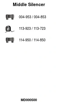 Centre Muffler (MD000500)