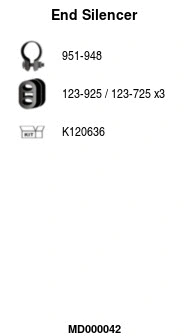 Rear Muffler (MD000042)