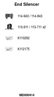 Rear Muffler (MD000414)