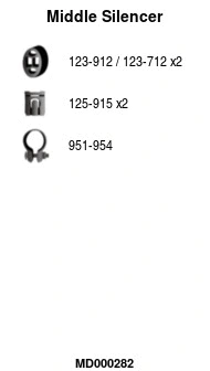 Centre Muffler (MD000282)