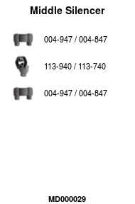 Centre Muffler (MD000029)