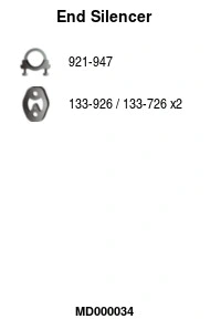 Rear Muffler (MD000034)