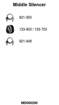 Centre Muffler (MD000290)