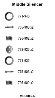 Centre Muffler (MD000556)