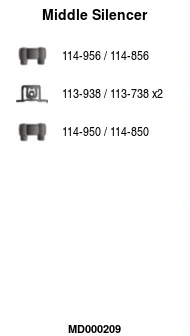Centre Muffler (MD000209)