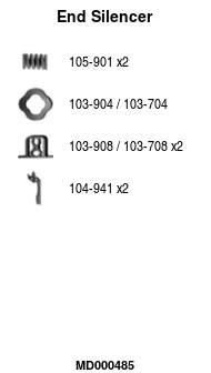 Rear Muffler (MD000485)