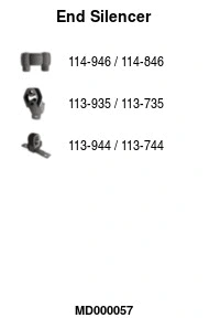 Rear Muffler (MD000057)