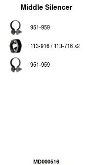 Centre Muffler (MD000516)