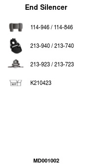 Rear Muffler (MD001002)