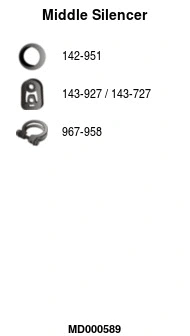 Centre Muffler (MD000589)