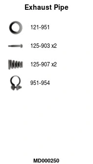 Exhaust Pipe (MD000250)