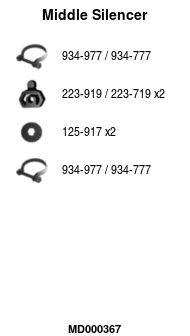 Centre Muffler (MD000367)