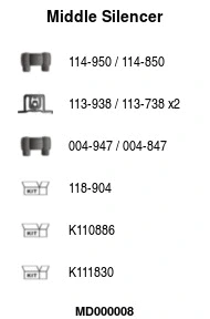 Centre Muffler (MD000008)