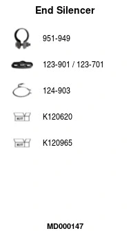 Rear Muffler (MD000147)