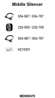 Centre Muffler (MD000470)