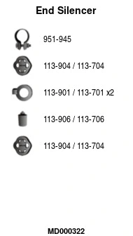 Rear Muffler (MD000322)