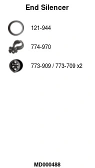 Rear Muffler (MD000488)