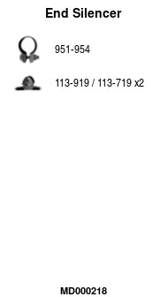 Rear Muffler (MD000218)