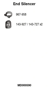 Rear Muffler (MD000590)