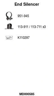 Rear Muffler (MD000585)