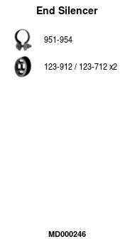 Rear Muffler (MD000246)