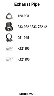 Exhaust Pipe (MD000253)