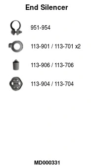 Rear Muffler (MD000331)