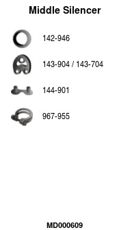 Centre Muffler (MD000609)