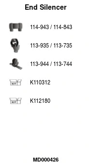 Rear Muffler (MD000426)