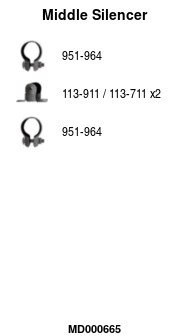 Centre Muffler (MD000665)
