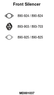 Front Muffler (MD001037)