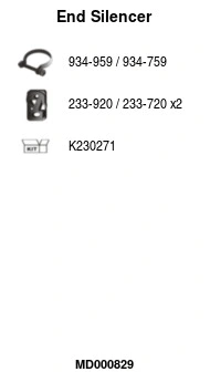 Rear Muffler (MD000829)