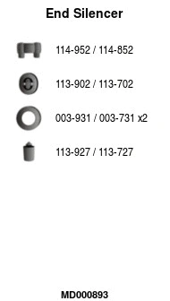 Rear Muffler (MD000893)