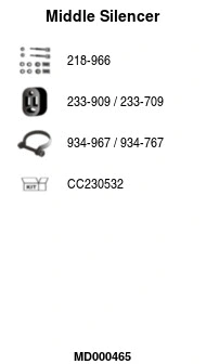 Centre Muffler (MD000465)