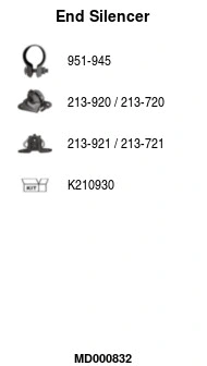 Rear Muffler (MD000832)