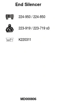 Rear Muffler (MD000806)