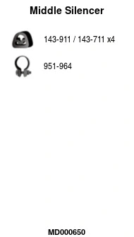 Centre Muffler (MD000650)