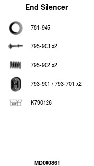 Rear Muffler (MD000861)