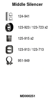 Centre Muffler (MD000251)