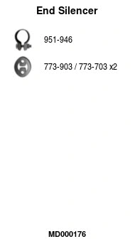 Rear Muffler (MD000176)