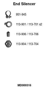 Rear Muffler (MD000316)