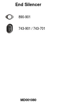 Rear Muffler (MD001080)